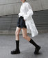Gather Twist Balloon Shirt Dress